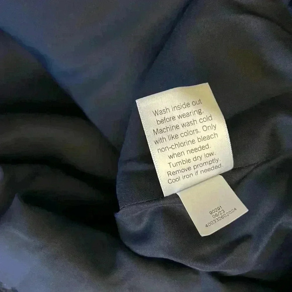 Lauren Conrad Women’s 3X coat. Fall, classic style, navy blue, plaid. - Picture 6 of 12